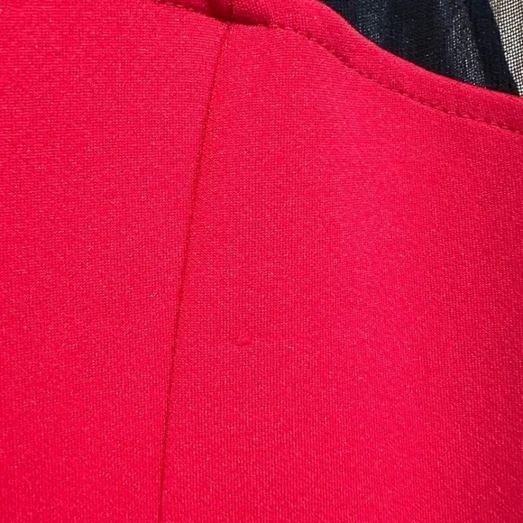 Skater black & red dress mesh detail size 12 used chemistry ladies party - Picture 9 of 14